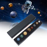 8 Planets Crystal Ornament Home Desktop Sphere Galactic Planets Decoration for Healing Meditation
