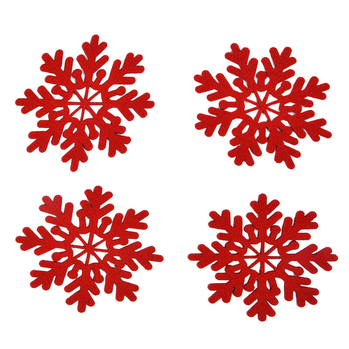 Christmas Table Runner Placemat Heat Protection Water Absorption Felt Table Runner Placemat(4 English Placemats 4 Coasters )