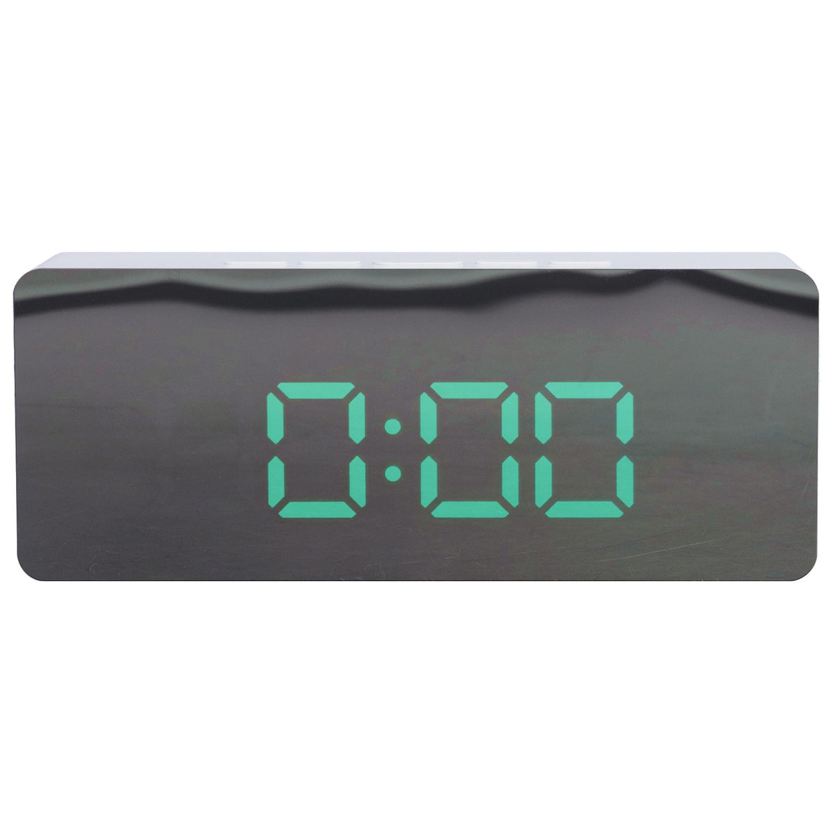 LED Mirror Alarm Clock Digital Clock with Snooze Mode for Bedroom Living Room Home Office Decor White Shell(TS-S69-G )