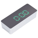 LED Mirror Alarm Clock Digital Clock with Snooze Mode for Bedroom Living Room Home Office Decor White Shell(TS-S69-G )