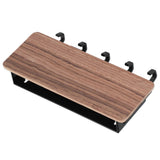 Wall Mounted Key Holder Bamboo Modern Anti Slip Key Hanger for Home Office Living RoomBrown