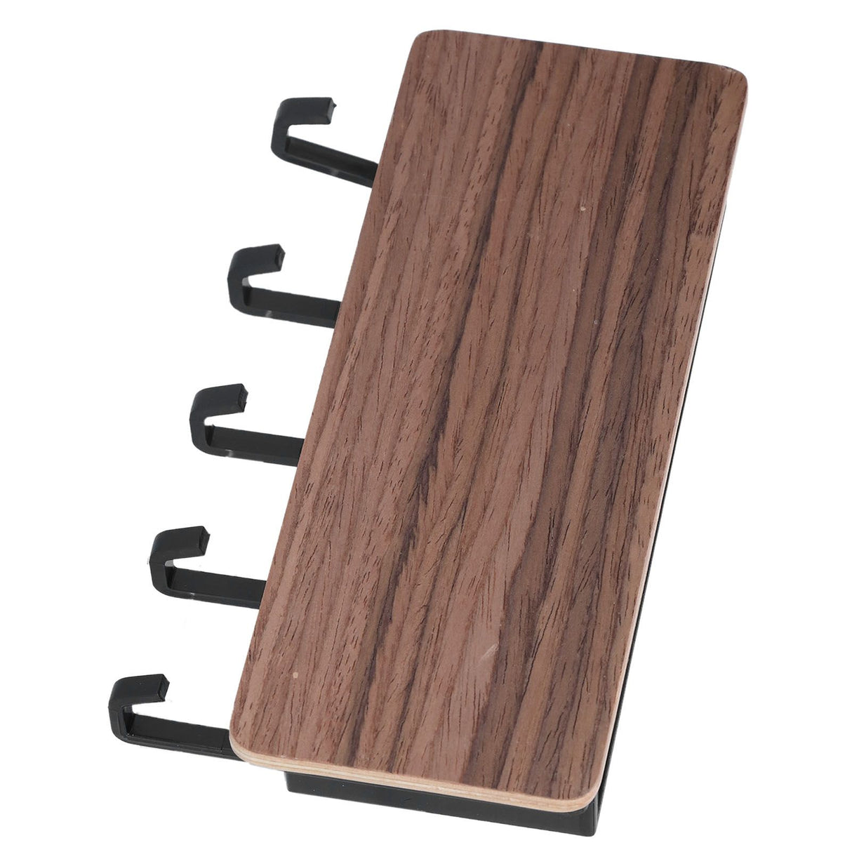 Wall Mounted Key Holder Bamboo Modern Anti Slip Key Hanger for Home Office Living RoomBrown