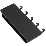 Wall Mounted Key Holder Bamboo Modern Anti Slip Key Hanger for Home Office Living RoomBlack - Side View