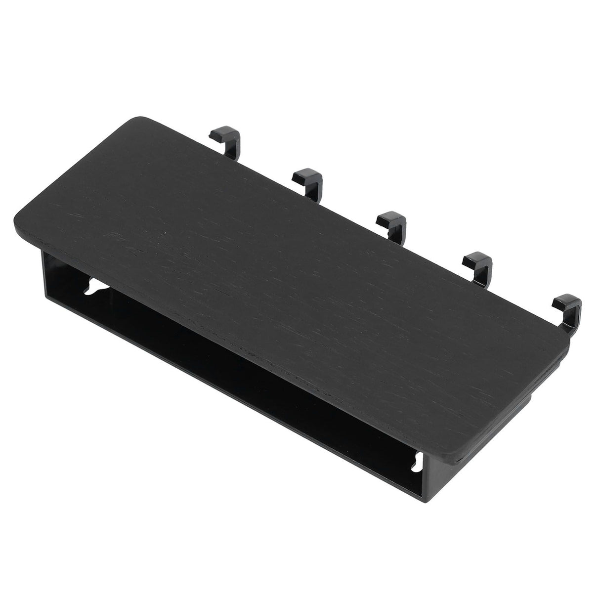 Wall Mounted Key Holder Bamboo Modern Anti Slip Key Hanger for Home Office Living RoomBlack