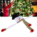Snowman Christmas Tree Decor Snow Man Topper Ornament for Home Christmas Decoration - Extra Image