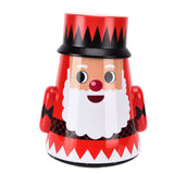 Christmas Candy Iron Box Roly Poly Design Santa Claus Snowman Candy Cans Storage BoxSanta Claus