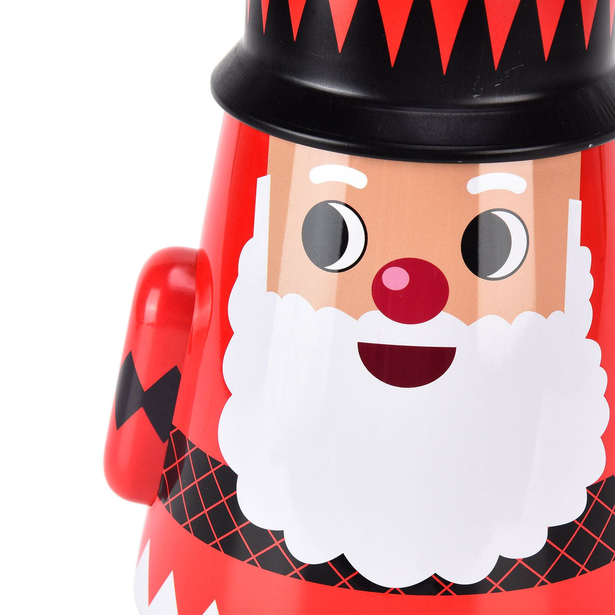 Christmas Candy Iron Box Roly Poly Design Santa Claus Snowman Candy Cans Storage BoxSanta Claus