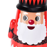Christmas Candy Iron Box Roly Poly Design Santa Claus Snowman Candy Cans Storage BoxSanta Claus