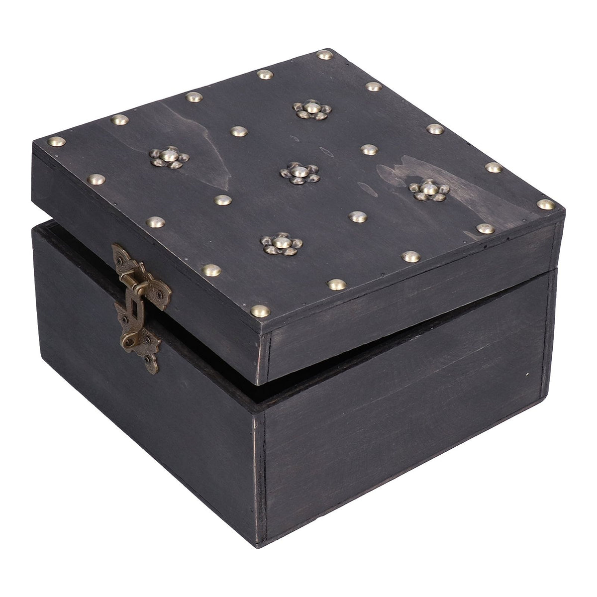 Treasure Props Storage Box with Password Lock Retro Wooden Storage Box for Home Living Room