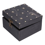 Treasure Props Storage Box with Password Lock Retro Wooden Storage Box for Home Living Room