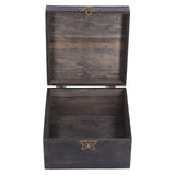 Treasure Props Storage Box with Password Lock Retro Wooden Storage Box for Home Living Room