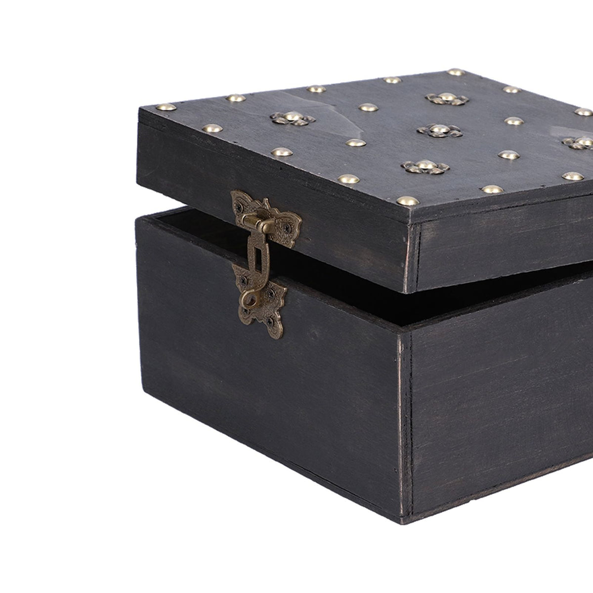 Treasure Props Storage Box with Password Lock Retro Wooden Storage Box for Home Living Room