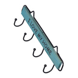 Wood Wall Hanger Wall Mounted Clothes Holder Coat Rack Key Hook for Cloakroom KitchenGreen