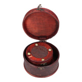 2Pcs Classical Jewelry Box with Buckle Cylinder Shape Antique Storage Case for Necklace Bracelet