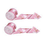 2 Rolls Christmas Ribbon 5m Wired Edge Ribbon DIY Gift Wrapping Craft Ribbon for Home Festival Decoration