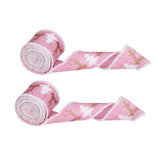 2 Rolls Christmas Ribbon 5m Wired Edge Ribbon DIY Gift Wrapping Craft Ribbon for Home Festival Decoration - 45-Degree Angle