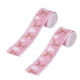 2 Rolls Christmas Ribbon 5m Wired Edge Ribbon DIY Gift Wrapping Craft Ribbon for Home Festival Decoration - Extra Image