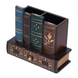 Retro Style Pencil Holder Pen Cup Desktop Storage Organizer Decoration for Home Office - Side View