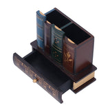 Retro Style Pencil Holder Pen Cup Desktop Storage Organizer Decoration for Home Office - Low Angle