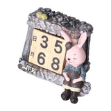 Innovative Rabbits Cabin Calendar Decorative TV Cabinet Decoration for Wedding Home Desktop - Close-Up Angle