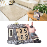 Innovative Rabbits Cabin Calendar Decorative TV Cabinet Decoration for Wedding Home Desktop - Extra Image