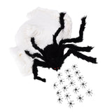 Decorative Spider Spook House Artificial Spider with Fake Cobweb for Party Halloween Festival Decoration - Low Angle