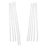14mm Octagonal Bead String Acrylic Crystal Pearl Chains for Birthday Wedding PartyTransparent 10 Strips - 45-Degree Angle