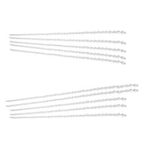 14mm Octagonal Bead String Acrylic Crystal Pearl Chains for Birthday Wedding PartyTransparent 10 Strips - Rear View