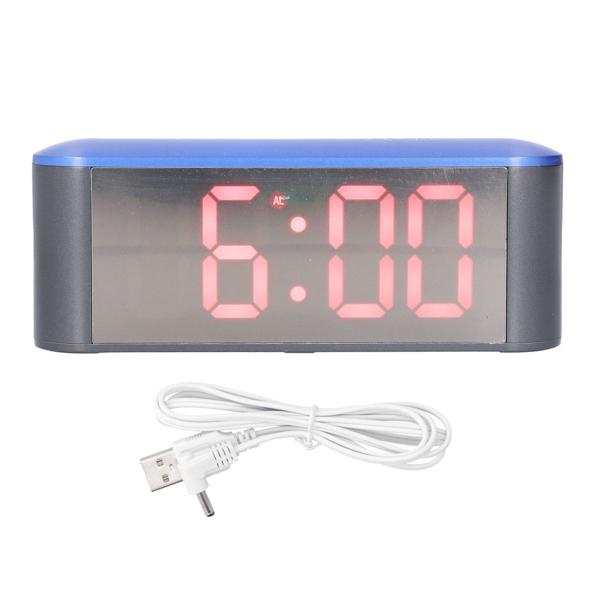 Digital Alarm Clock Stylish Exquisite LED Large Display Electronic Household Desktop ClockRed