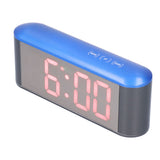 Digital Alarm Clock Stylish Exquisite LED Large Display Electronic Household Desktop ClockRed - Top-Down View