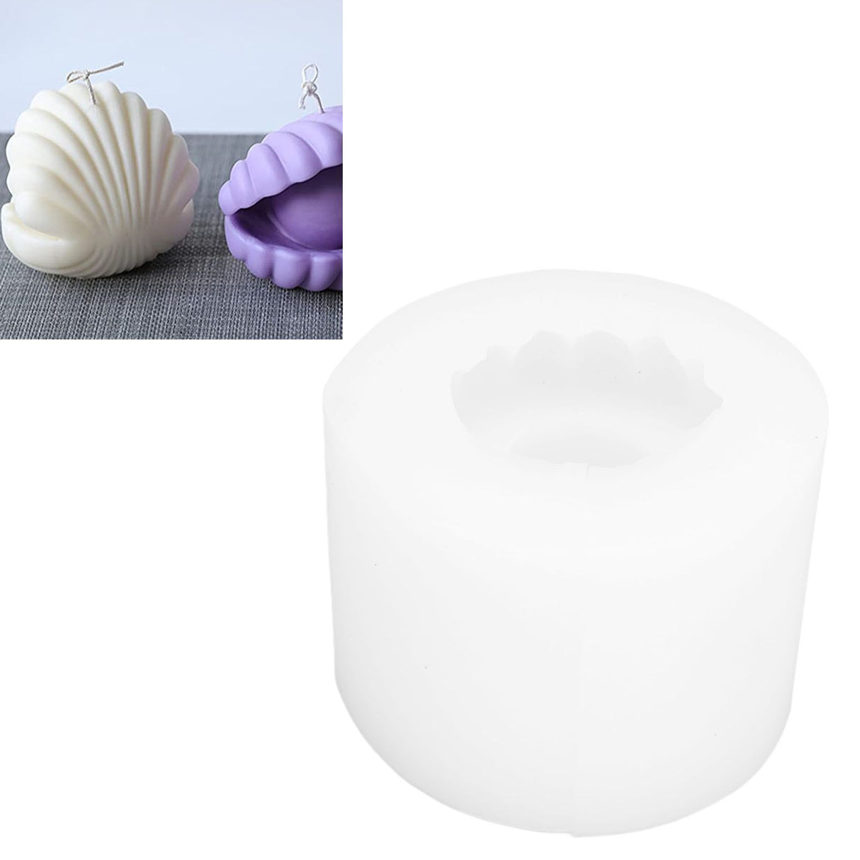 Silicone Candle Mold Pearl Shell Shaped Soap Mold DIY Art Crafts Mould Cake Decoration Tools