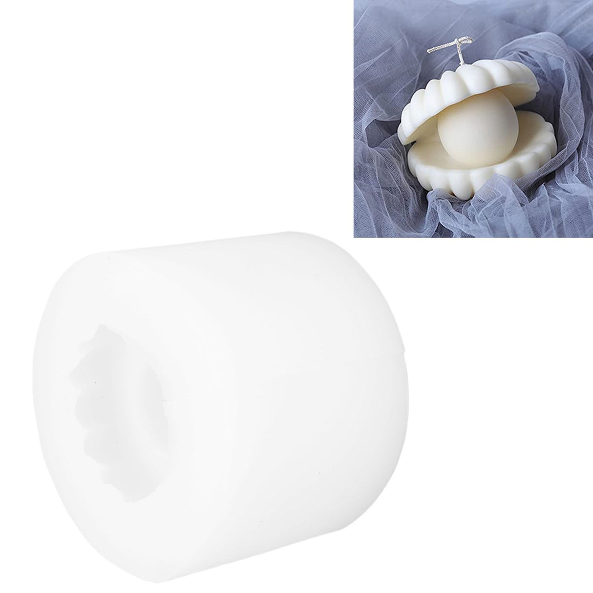 Silicone Candle Mold Pearl Shell Shaped Soap Mold DIY Art Crafts Mould Cake Decoration Tools