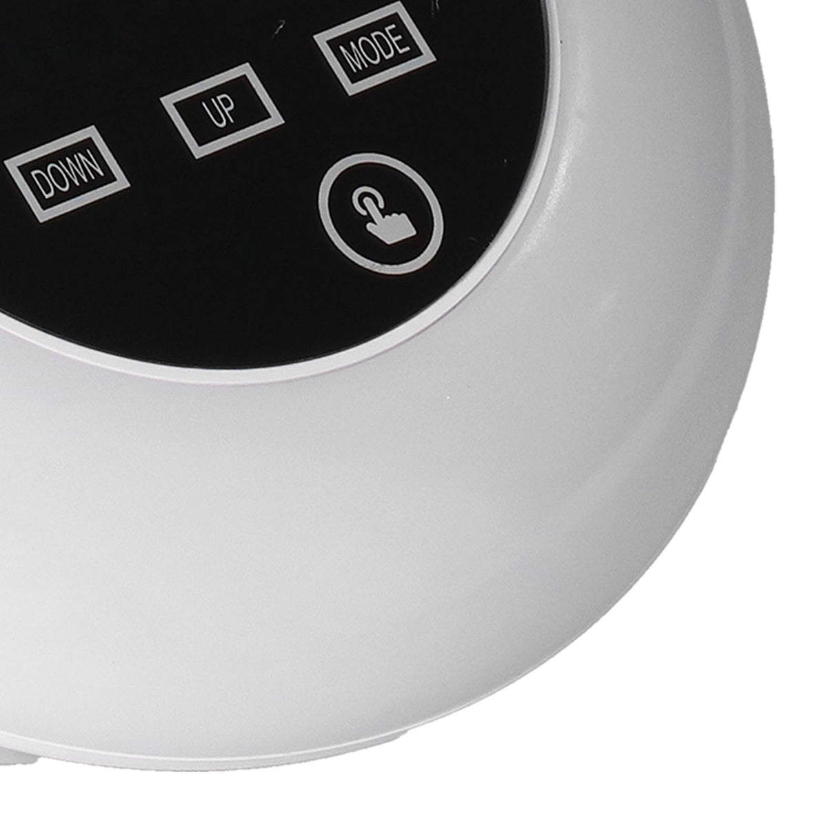LED Digital Alarm Clock Mirror Clock Thermometer Clock 7 Color Electronic Clock for Bedroom OfficeGreen Word