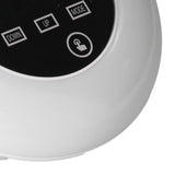 LED Digital Alarm Clock Mirror Clock Thermometer Clock 7 Color Electronic Clock for Bedroom OfficeGreen Word