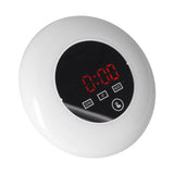 LED Digital Alarm Clock Mirror Clock Thermometer Clock 7 Color Electronic Clock for Bedroom OfficeRed Word