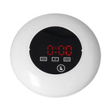 LED Digital Alarm Clock Mirror Clock Thermometer Clock 7 Color Electronic Clock for Bedroom OfficeRed Word