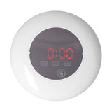LED Digital Alarm Clock Mirror Clock Thermometer Clock 7 Color Electronic Clock for Bedroom OfficeRed Word - Extra Image
