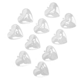 5Pcs Clear Fillable Ball Transparent Heart Shape Plastic Ornaments for DIY Crafts Christmas Tree BirthdayL