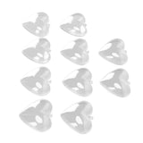 5Pcs Clear Fillable Ball Transparent Heart Shape Plastic Ornaments for DIY Crafts Christmas Tree BirthdayL
