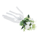Wedding Aisle Chair Decorations Artificial Chair Flowers with Drapery for Party Photography Wedding