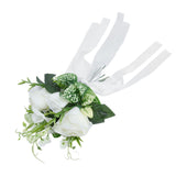 Wedding Aisle Chair Decorations Artificial Chair Flowers with Drapery for Party Photography Wedding