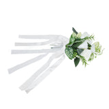 Wedding Aisle Chair Decorations Artificial Chair Flowers with Drapery for Party Photography Wedding - Low Angle