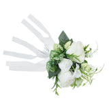Wedding Aisle Chair Decorations Artificial Chair Flowers with Drapery for Party Photography Wedding - Extra Image