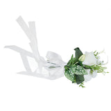 Wedding Aisle Chair Decorations Artificial Chair Flowers with Drapery for Party Photography Wedding - Extra Image