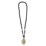 5Pcs Amulet Pendant Multi Purpose Exquisite Workmanship Simple Stylish Appearance Safe Healthy Car Pendant for DecorBlack Beads Red Yellow Transparent Beads