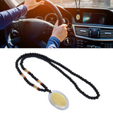 5Pcs Amulet Pendant Multi Purpose Exquisite Workmanship Simple Stylish Appearance Safe Healthy Car Pendant for DecorBlack Beads Red Yellow Transparent Beads - Extra Image