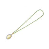 5Pcs Amulet Pendant Multi Purpose Exquisite Workmanship Simple Stylish Appearance Safe Healthy Car Pendant for DecorEmerald Green Big Bead Small Gold Bead - Side View