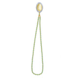 5Pcs Amulet Pendant Multi Purpose Exquisite Workmanship Simple Stylish Appearance Safe Healthy Car Pendant for DecorEmerald Green Big Bead Small Gold Bead