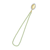 5Pcs Amulet Pendant Multi Purpose Exquisite Workmanship Simple Stylish Appearance Safe Healthy Car Pendant for DecorEmerald Green Big Bead Small Gold Bead - Low Angle
