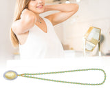 5Pcs Amulet Pendant Multi Purpose Exquisite Workmanship Simple Stylish Appearance Safe Healthy Car Pendant for DecorEmerald Green Big Bead Small Gold Bead